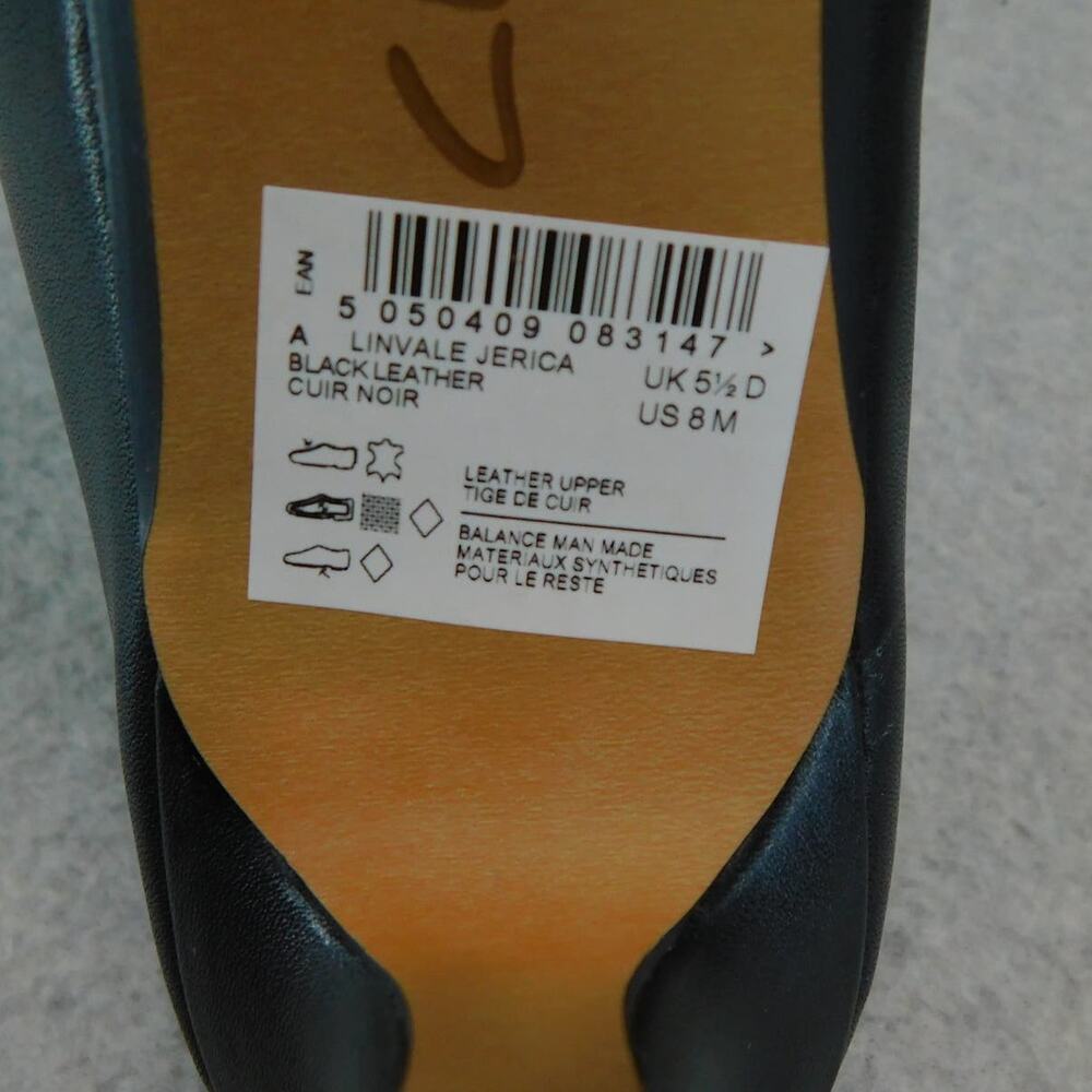 Clarks Collection Women's Black Linvale Jerica Pump - Size 8 - Picture 9 of 10